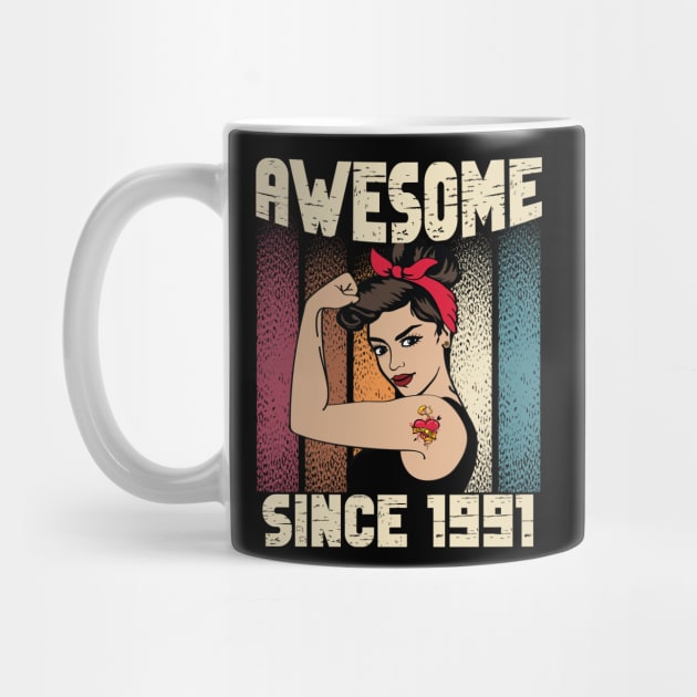 Awesome since 1991,31th Birthday Gift women 31 years old Birthday by JayD World
